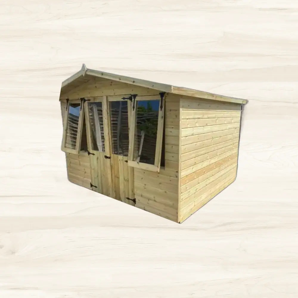 Apex Opening Window Summer House 12’/8’ fencingandtimber